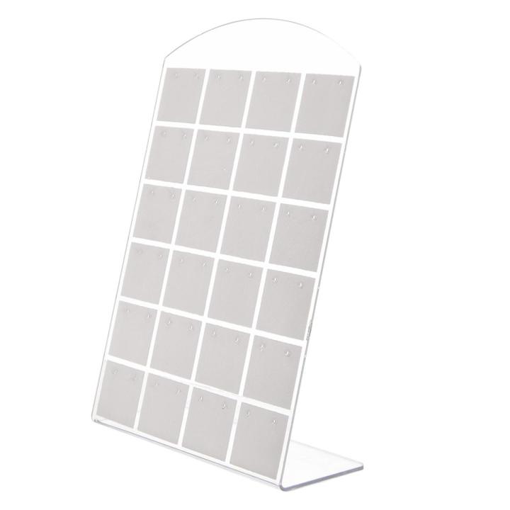 Black/White Earrings Ear Studs Holder Jewelry Display Rack Plastic