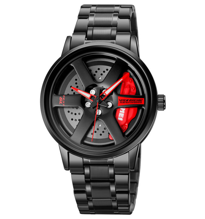 SKMEI 1787 Men's Watch Wheels Design waterproof stainless steel