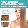 Keratin Protein Correction Hair Straightening Cream For Men Women Fast Soften Smoothing Repair Damaged Curly Hair Straight Cream. 