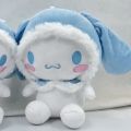 Cute 25Cm Sanrio Anime Plush Toy Cartoon Roll Cinnamoroll Soft Stuffed Plushie Doll Baby Girl Pillow Home Ornament Couple Gift.