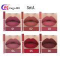 HANDAIYAN 6 Colors Long Lasting Velvet Lips Tint Liquid Lipsticks Waterproof Non-Stick Cup Lipgloss Gift Set (A). 