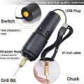 Electric Resin Drill,for Resin Casting Molds,Electrical Pin Vise Kit with 10Pc Drill Bits for Resin Art Jewelry Keychain.