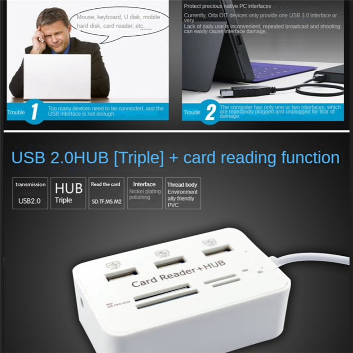 1%20PCS%203%20Port%20USB%20HUB%202.0%20Splitter%20Combo%20Card%20Reader%207%20in%201%20Portable%20Support%20TF%20SD%20M2%20SDHC%20Card%20Read%20Write%20-%20Image%202