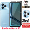 Realme Note 50 2024 Full Cover Private Screen Protector Anti-Spy For Realme Note 50 RealmeNote50 Note50 4G 5G 2024 Tempered Glass Anti Peek Privacy Film. 