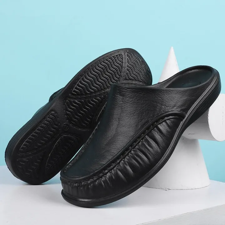 2023%20Men%20Shoes%20EVA%20Slip%20on%20Flats%20Shoes%20Men's%20Slippers%20Men%20Walking%20Half%20Slipper%20Comfortable%20Soft%20Household%20Sandals%20-%20Image%203
