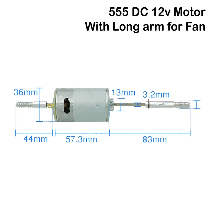 12V%20555%20DC%20Fan%20Motor%20with%20Long%20Shaft%20and%20Double%20Threaded%20Coupler%20-%20High%20Speed,%20Heavy%20Duty,%20Full%20Metal%20Body,%20Original%20Copper%20Core%20Fan%20Motor%20-%20Image%202