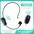 Universal 2.4G Head-mounted Wireless Microphone Transmitter With Receiver For Voice Amplifier Speaker Teaching Tour Guide. 