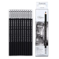 Marco Hard Charcoal Pencil, Art Charcoal Pencil Charcoal Pencil Set Professional Art Drawing Sketching Pencils - 12 pcs. 