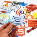 Internet Java JS Php Html Cloud Docker   Programming Language Logo Cool Stickers for Laptop Car DIY Stickers. 