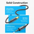 Vention 3.5mm Digital Optical Audio Cable Toslink SPDIF Coaxial Cable for Amplifiers Blu-ray Xbox 360 PS4 Soundbar Fiber Cable.