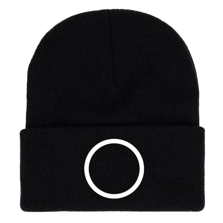 Squid Game Knitted Hat UniWomen Men Winter Autumn Outdoor Party Hats Tide Hop Caps Cuffed Beanies