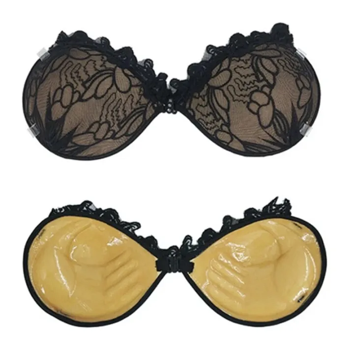 Women%20Silicone%20Nipple%20Cover%20Invisible%20Sticky%20Lace%20Bras%20with%20Front%20Clip%20for%20Dress%20Sarcasmsm%20-%20Image%204