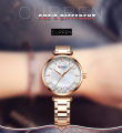 CURREN 9072 Watches for Women Luxury Brand CURREN Elegant Thin Quartz Wrist watch - Rose Gold , White. 