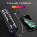 Super Power Rechargable Metal Torch Light With Power Bank 30500 mAh Battery. 