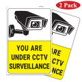VICINITY Vinyl sticker Sign Board CCTV Camera Surveillance Sign Board (Set of 2) 6x4 Inch. 