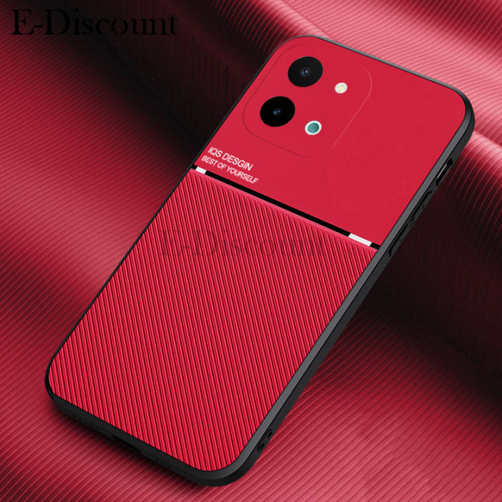 New%20Phone%20Case%20For%20vivo%20Y28%20Cover%20Rough%20Cross%20Patterned%20Magnetic%20Soft%20Silicone%20Leather%20For%20Vivo%20Y28%20case%20-%20Image%205