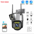 V380 Dual-Lens WIFI IP Camera Outdoor Waterproof 4MP Auto Tracking Color Night Vision Two Way Audio CCTV Camera. 