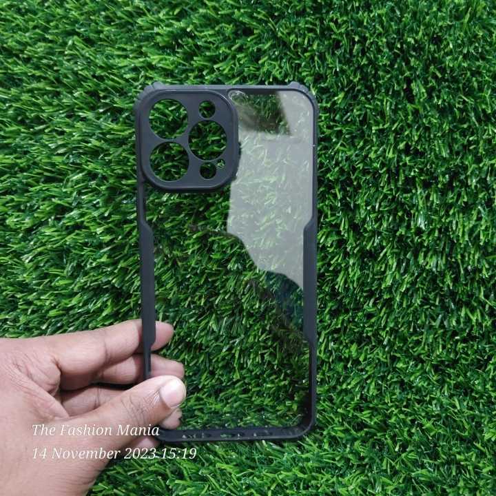 iPhone%2013%20Pro%20Max%20Transparent%20Black%20Shockproof%20Camera%20Protective%20Premium%20Quality%20Back%20Cover%20-%20Image%202