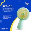 Defender REP-01 Mini Portable USB Hand Fan Speed Control USB Rechargeable Fan with LED. 