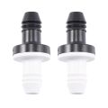 4Pcs 3/8 Inch 10mm Inline Abs One Way Water Non Return Check Valve for Fuel Gas Liquid Air.