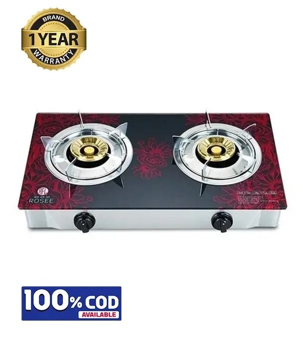RFL Built In Glass LPG Gas Stove (GSTV ROSEE) With Free Delivery