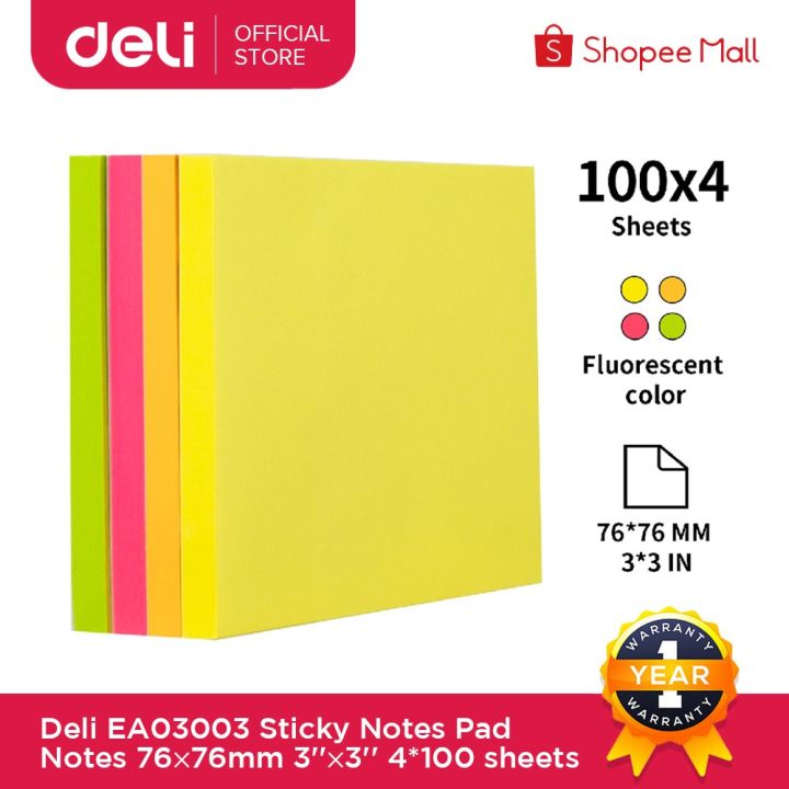 Deli%20EA03003%20Bright%20Neon%20Sticky%20Notes%20Pad%20400%20Sheets%20-%20Image%204