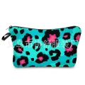 Collection Amazon HD Hot Selling Leopard Digital Print Cosmetic Bag European and American Ladies Storage Washing Clutch Bag. 