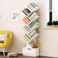 9-Tier Tree Shape Book Shelf MDF Tree Shape Bookshelf for Home Office. 