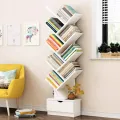 9-Tier Tree Shape Book Shelf MDF Tree Shape Bookshelf for Home Office. 