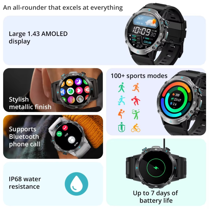 COLMI%20M42%20Smartwatch%201.43"%20AMOLED%20Display%20100+%20Sports%20Mode%20Voice%20Calling%20Smart%20Watch%20-%20Image%208