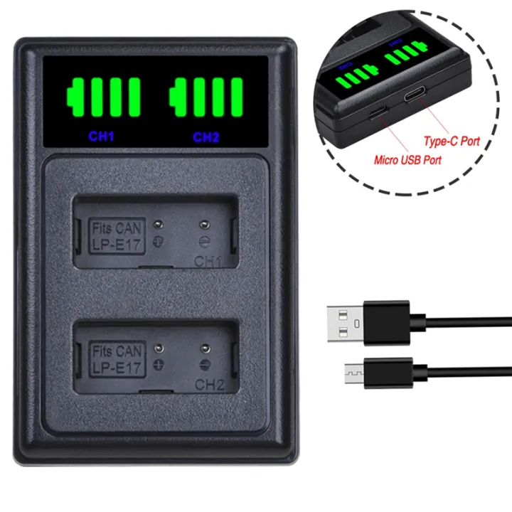 LP-E17%20LCD%20Battery%20Charger%20LP%20E17%20LP-E17%20LCD%20Battery%20USB%20Dual%20Charger%20for%20250D%20200D%20M3%20M6%20750D%20760D%20T6i%20T6s%20800D%208000D%20Kiss%20X8i%20Cameras%20-%20Image%207