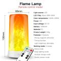 USB Rechargeable LED Flame Lamp Simulated Flame Effect Light Realistic Fire Atmosphere Light Indoor Decoration 4 Lighting Modes. 