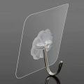 Transparent Reusable Wall Hangers Hook 10KGS/22lb Waterproof-10-Pcs. 