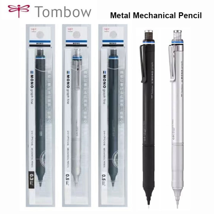 Tombow Mono Mechanical Pencil, Metal Rod Low Center of Gravity Stable Writing Automatic Pens Drafting Sketching Teacher Supplies