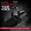 FDUCE SL40X/SL40 USB/XLR Dynamic Microphone With Built-in Headset Output Sound Insulation,For Podcasts,Games, Live Broadcast. 
