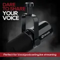 FDUCE SL40X/SL40 USB/XLR Dynamic Microphone With Built-in Headset Output Sound Insulation,For Podcasts,Games, Live Broadcast. 