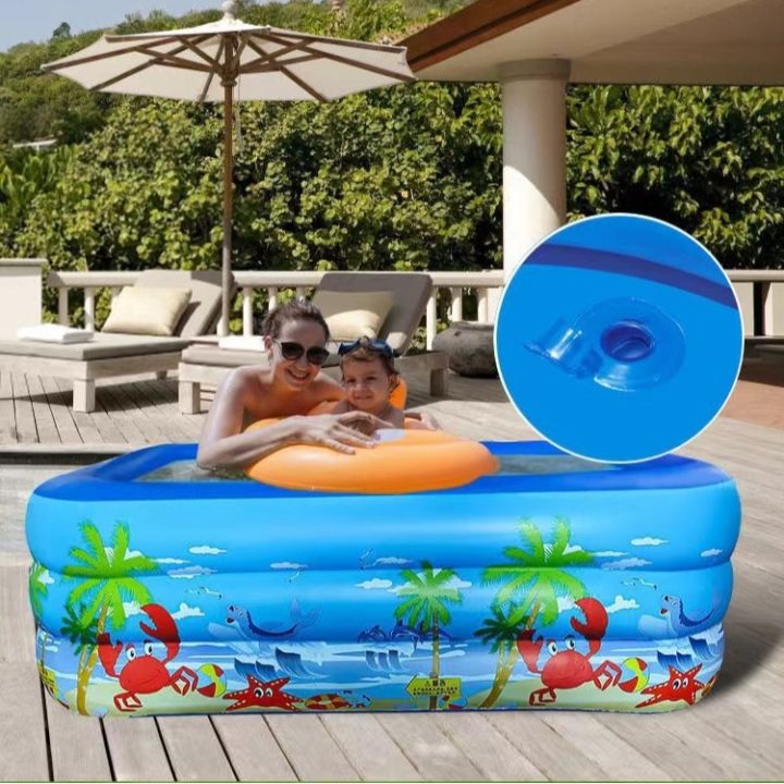 Quick Set Inflatable Pool Set Complete Stylish Addition - Rectangle Quick Set Inflatable Pool Above Ground ...