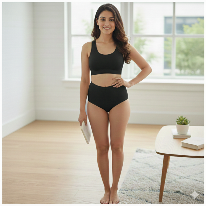 4%20Pcs%20Semis%20And%204%20Pcs%20Panty%20Cotton%20Set%20For%20Women%20Exclusive%20Set%20-%20Image%203