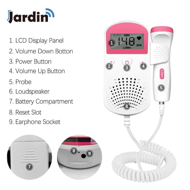 Fetal%20Doppler%20Upgraded%20Fetal%20Home%20Pregnancy%20Heart%20Rate%20Monitor%20Baby%20Fetal%20Heart%20Rate%20Detector%20LCD%20Display%20No%20Radiation%20-%20Image%206
