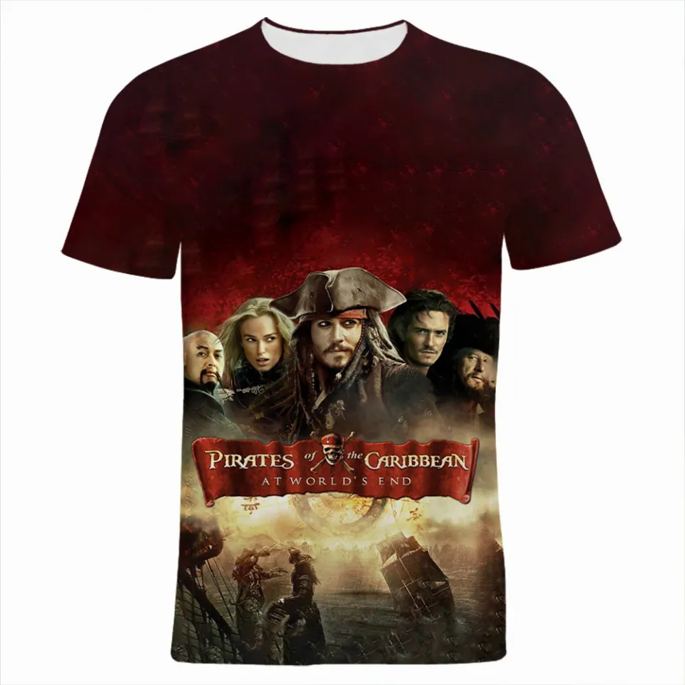 Disney Pirates Of The Caribbean T-Shirts 3D Print Streetwear