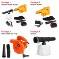 Garden Cordless Blower Cordless Vacuum Blower Clean Air Blower Garden Leaves Dust Collector Power Tool Vacuum Cleaner. 