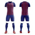 Custom Soccer Jersey design stipe football jerseys football Uniform Breathable Quick Dry Soccer shirt team suit.