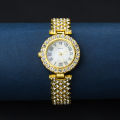 Elegant Luxury Full Diamond Quartz Watch / Ladies Korean Fashion Rhinestone Wristwatch. 