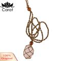 Carat Necklace Pendant Holder Hand-woven Empty Stone Holder Necklace Cord. 