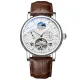 Men Mechanical Watch Automatic Tourbillon Hollow Waterproof Multi-function Compass Watch. 