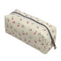 Small Flowers Floral Pencil Bag Pen Box Storage Bags High Capacity Pencil Cases Fresh Style Aesthetic Pen Bag Stationery Gift. 