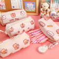 New ummerflower Cute Bear Large Capacity Handle Bag imple Multi-Function Double Pencil Cae Pen Organizer Pouch with Zip for Kid Boy Girl chool Office upplie - pencil bag.