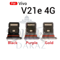 For Vivo V21e Sim Tray Micro SD Card Slot with Sim Ejector Pin Replacement Part.