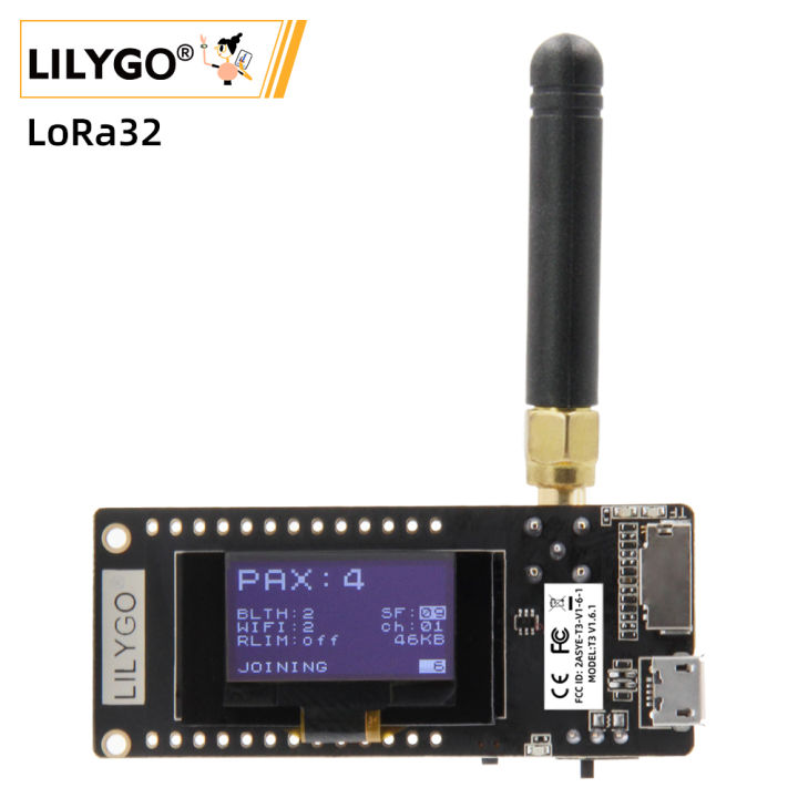 LILYGO® TTGO LoRa32 V2.1_1.6 Version 433/868/915Mhz ESP32 LoRa OLED 0.96 Inch SD Card Bluetooth WIFI Wireless Module ESP-32 SMA