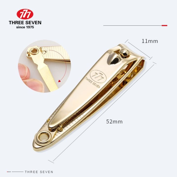 THREE%20SEVEN/777%20Medium-size%20Nail%20Clippers%20Trimmers%2014K%20Gold-plated%20H-Carbon%20Steel%20Pedicure%20Care%20Professional%20Nail%20Tools%20-%20Image%203